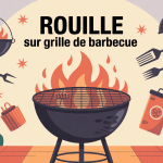 illustration sécurité rouille grille barbecue danger