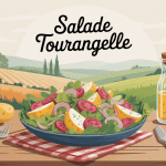 salade tourangelle généreuse sur table conviviale