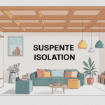 Illustration suspente isolation plafond ossature isolant