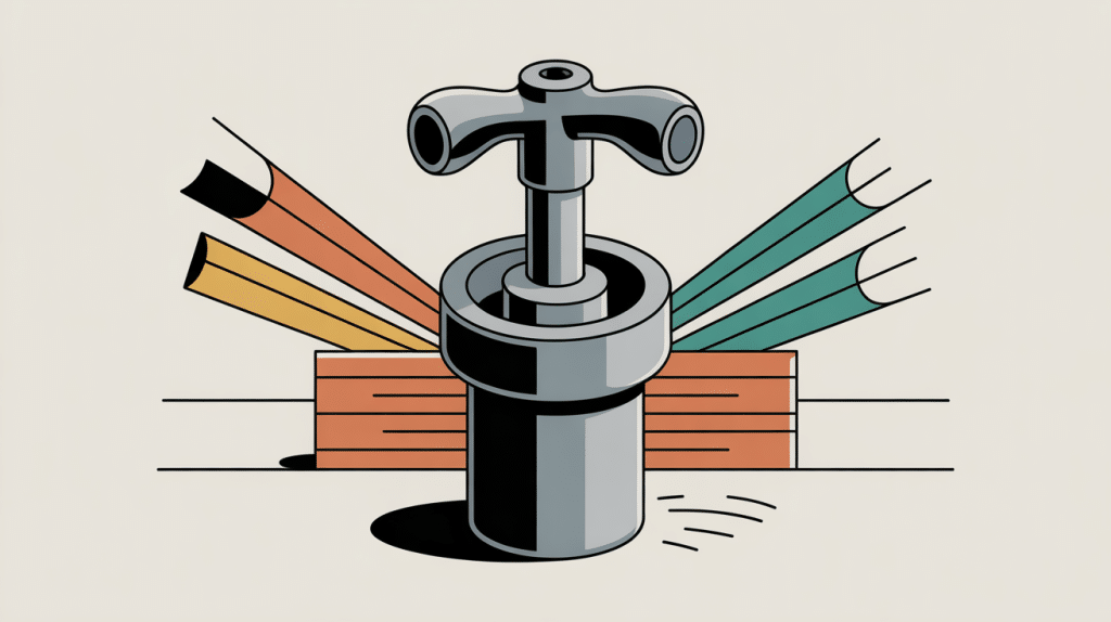 illustration visser sens tournevis bois métal mur