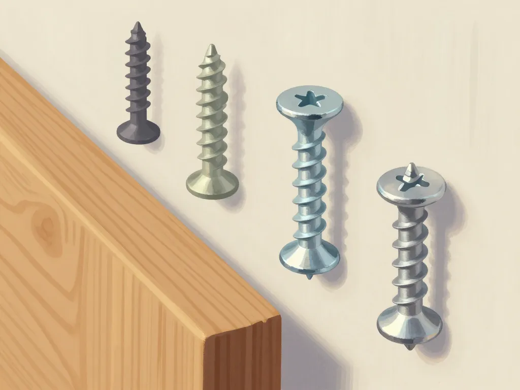 visser sens vis bois métal cheville murale