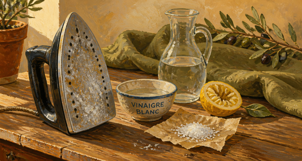 comment détartrer le fer à repasser avec vinaigre citron sel