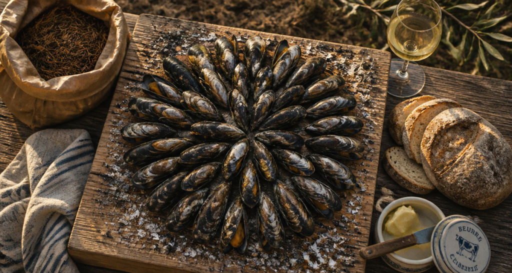 L&rsquo;éclade de moules : la technique ancestrale pour une cuisson parfaite aux aiguilles de pin