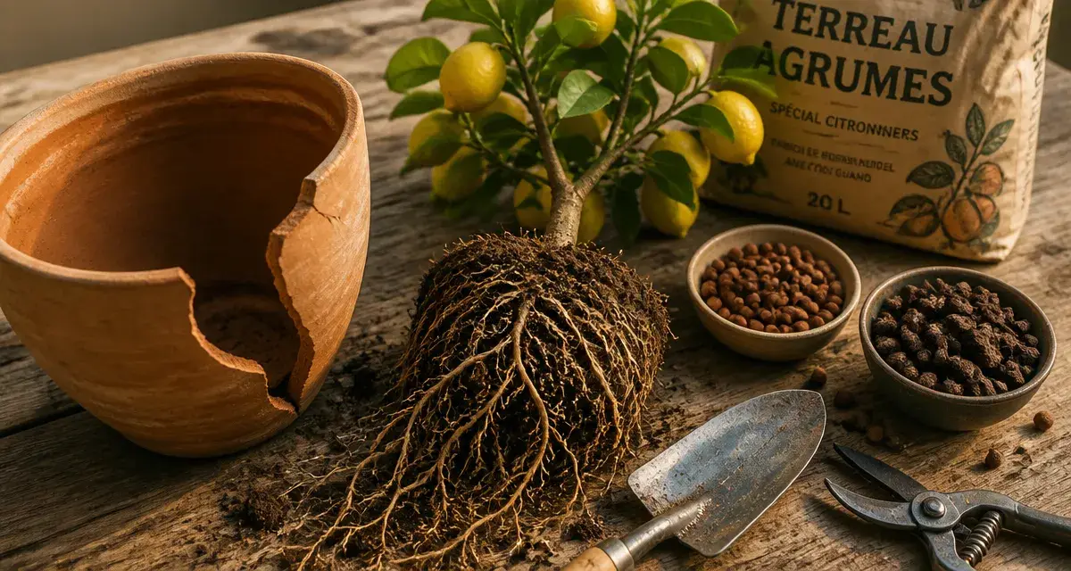 Quand rempoter citronnier : racines, pot et terreau pour sauver la récolte