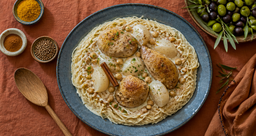 Recette de la rechta algéroise : maîtrisez la cuisson vapeur et la sauce blanche aux navets