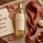 meilleur shampoing cheveux colorés flacon mèche hibiscus