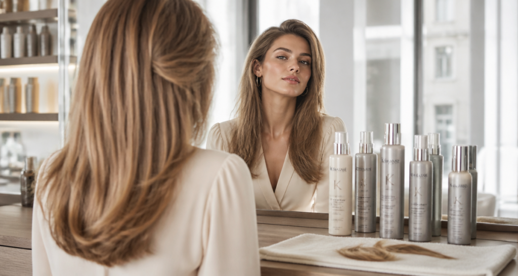 meilleur shampoing volume sur coiffeuse cheveux fins