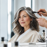 quel balayage sur cheveux blancs femme salon