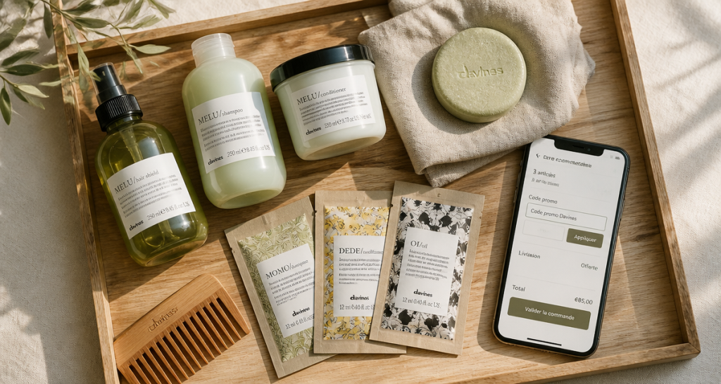 code promo davines plateau soins capillaires