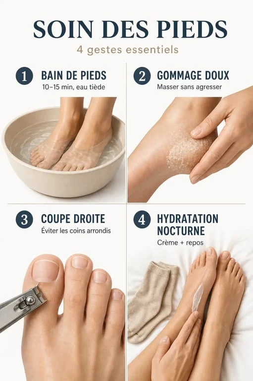 Étapes pour avoir de beaux pieds : routine de soins complète