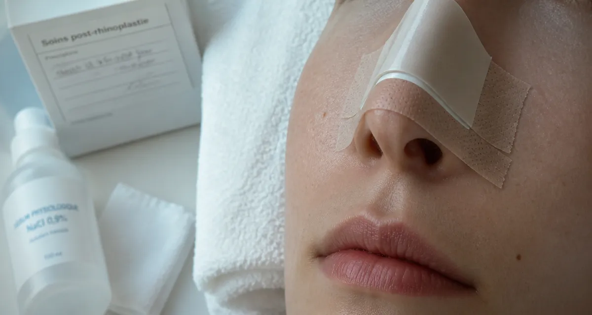 Pansement de rhinoplastie pour réduire l’œdème du nez