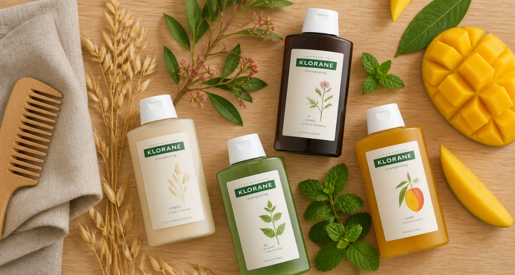 shampoing klorane avis flacons plantes cheveux