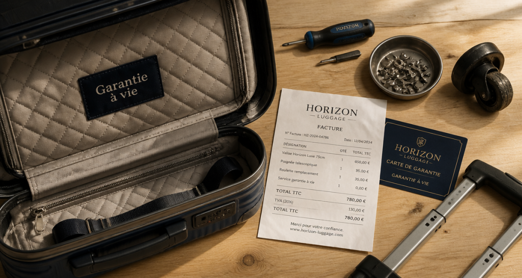 valise garantie à vie ouverte avec outils