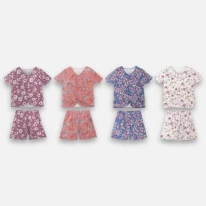 PANNADAILY - SET BABY GIRL PRINT - FLOWERS COSMOS SERIES