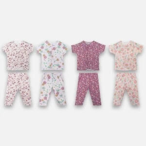 PANNADAILY - BASIC LONG SET BABY GIRL PRINT