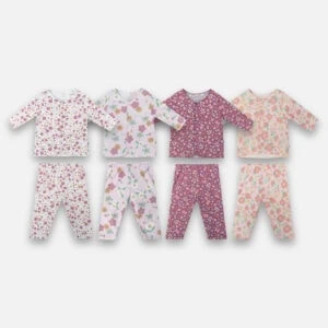 PANNADAILY - LONG SET BABY GIRL PRINT
