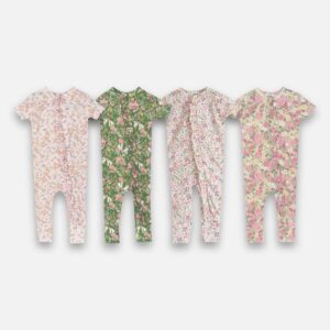 SHORT SLEEPSUIT ZIPPER RUFFLE