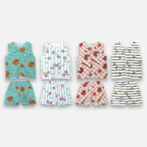 PANNADAILY - SLEEVELESS SET BABY PRINT