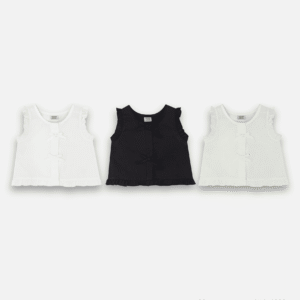 SLEEVELESS RIBBON SHIRT