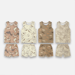 PANNADAILY - SLEEVELESS SET KIDS PRINT