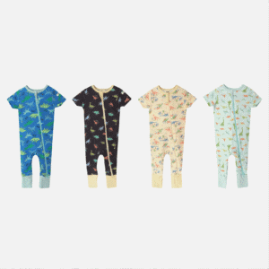 SHORT SLEEPSUIT ZIPPER PRINT