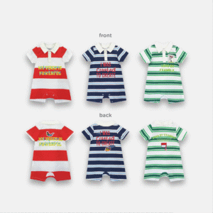 STRIPE POLO PLAYSUIT