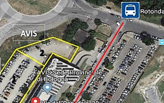 parcheggio casa donatori avis bologna