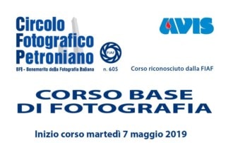 corso fotografia base circolo petroniano avis 2019