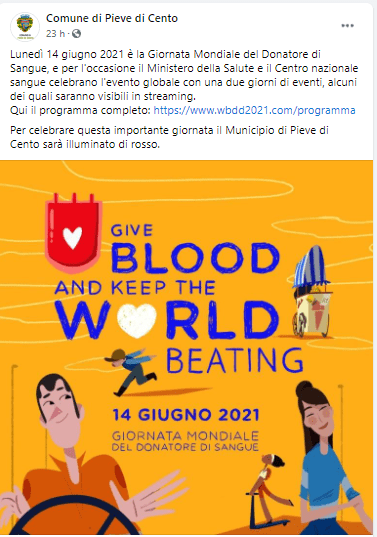 Post 14 giugno Pieve di Cento