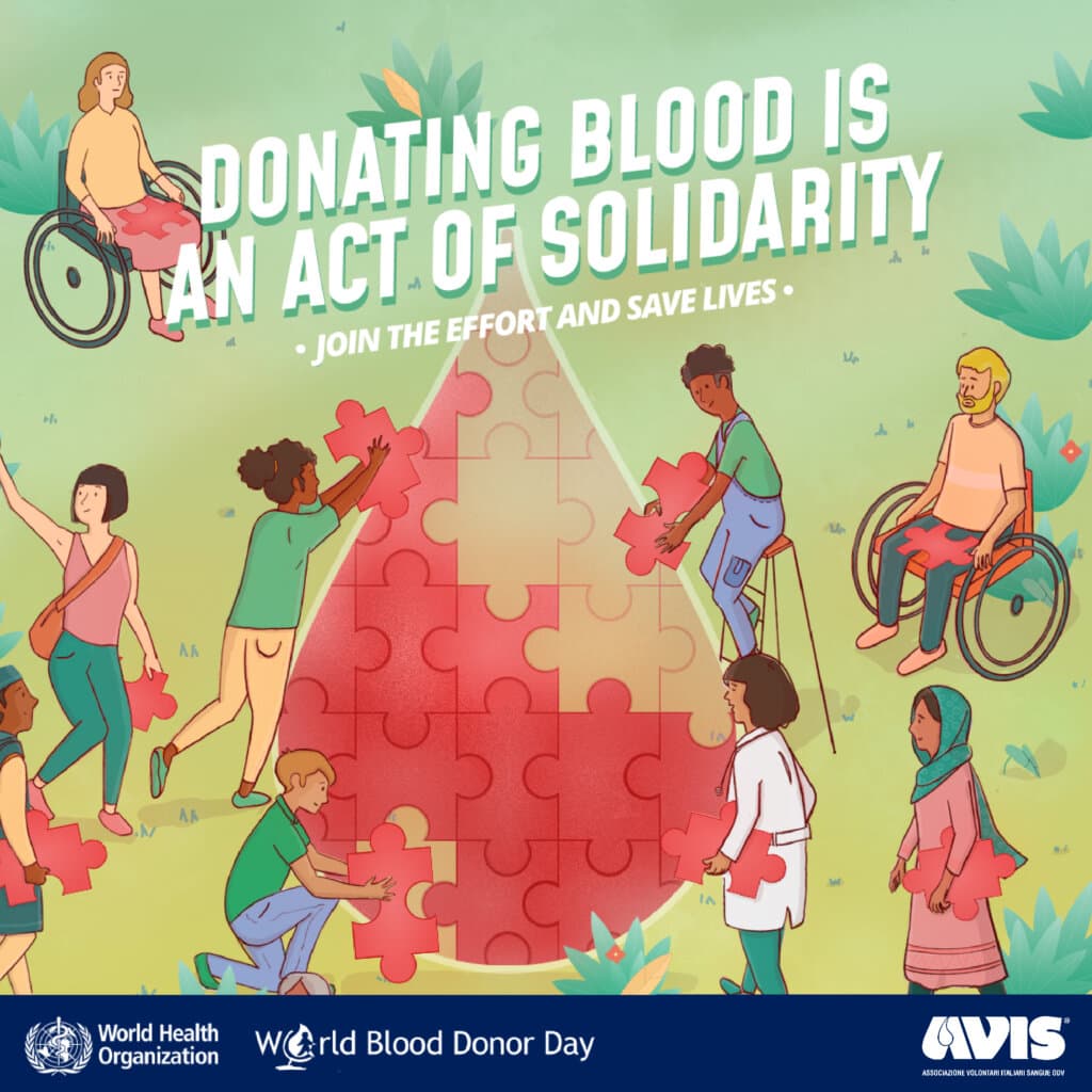 Giornata Mondiale del Donatore di Sangue 2022_Campagna WHO