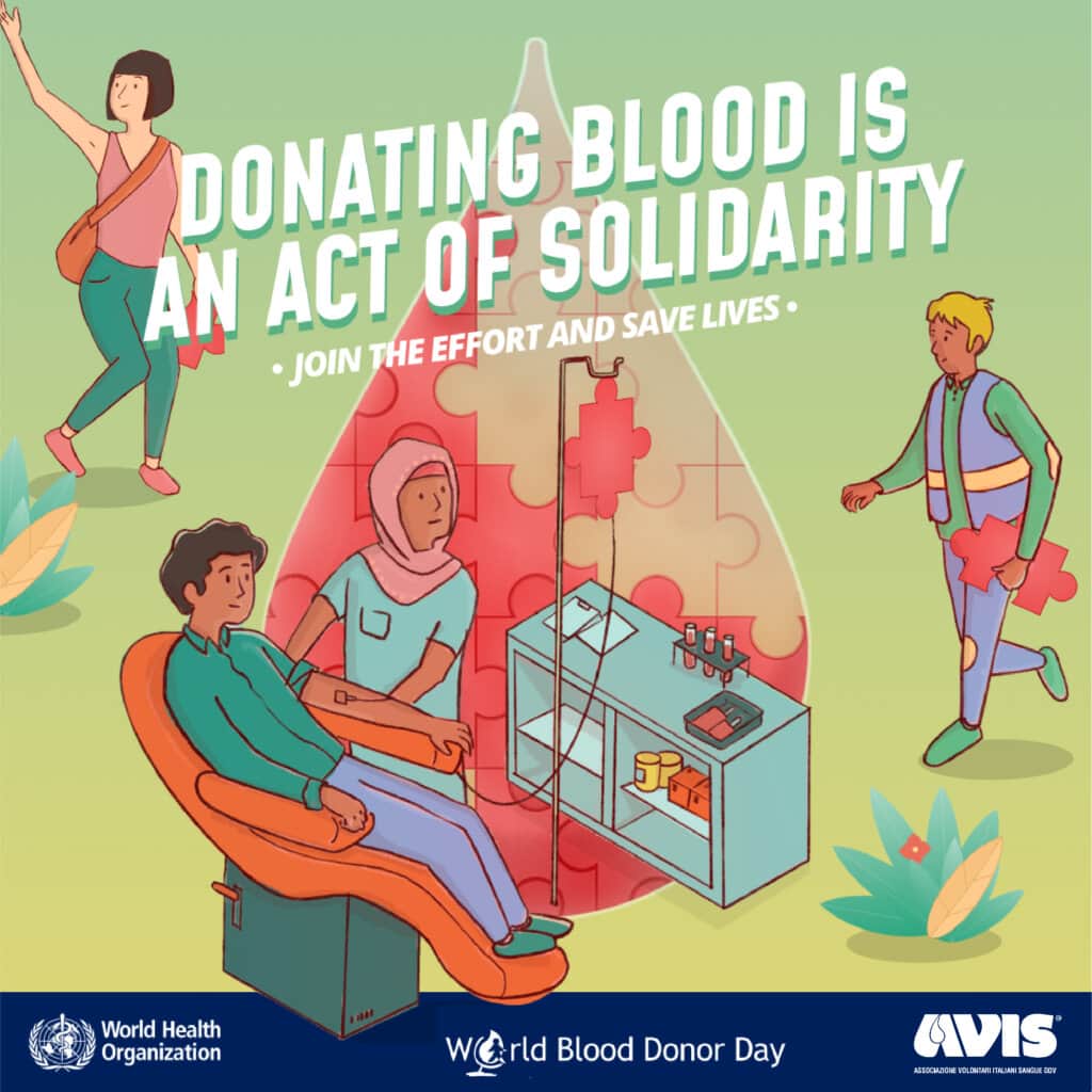 Giornata Mondiale del Donatore di Sangue 2022_Campagna WHO
