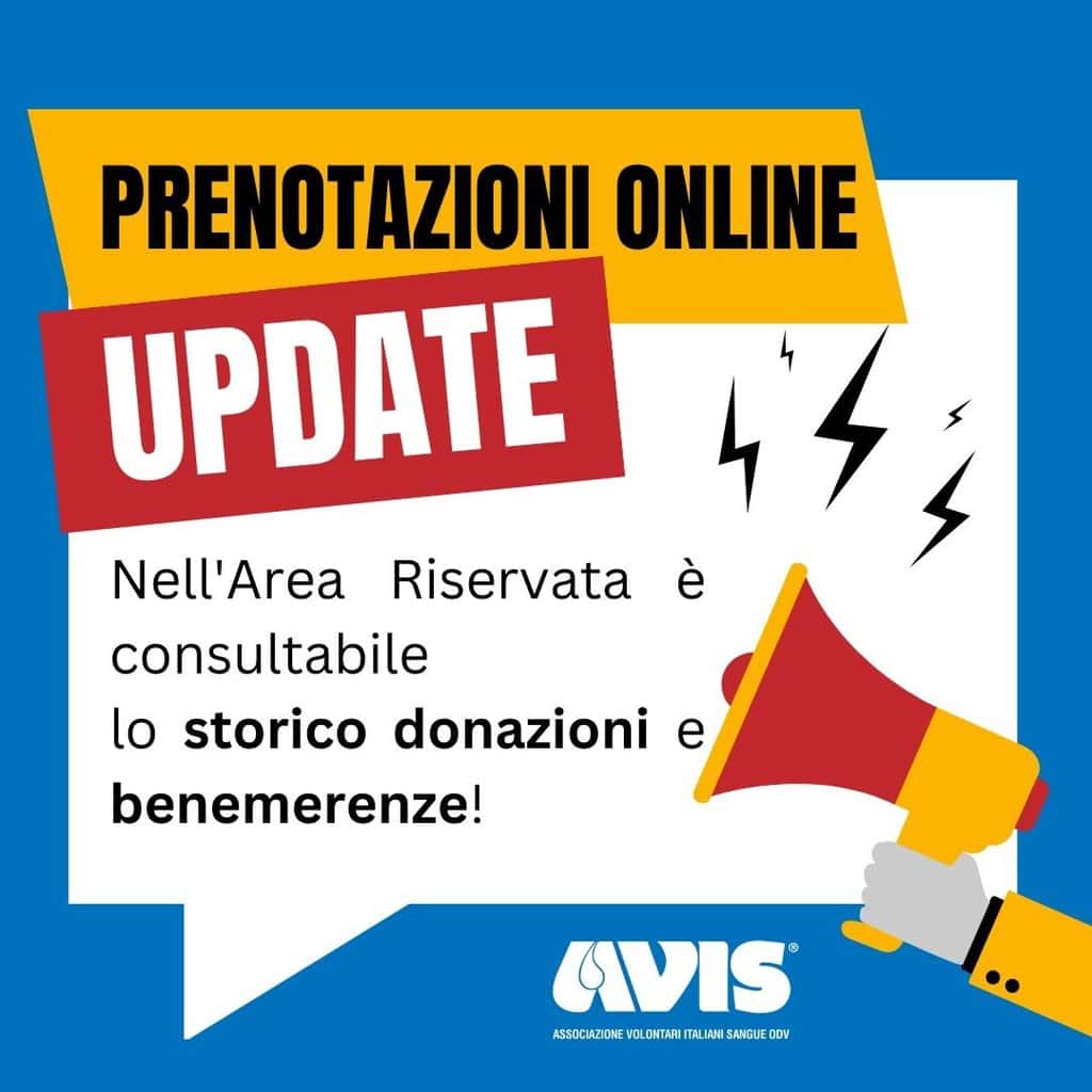 prenotazioni online avis area riservata