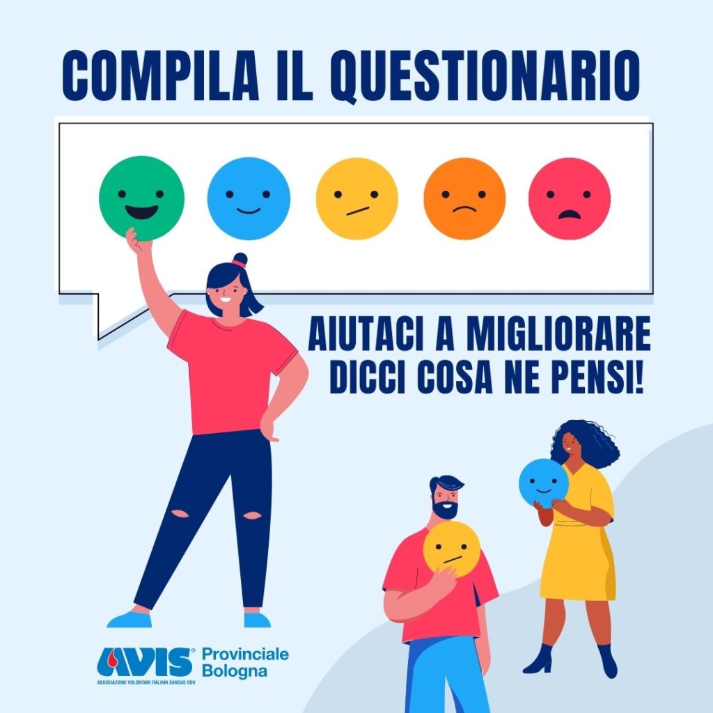 Compila il questionario di soddisfazione online Avis