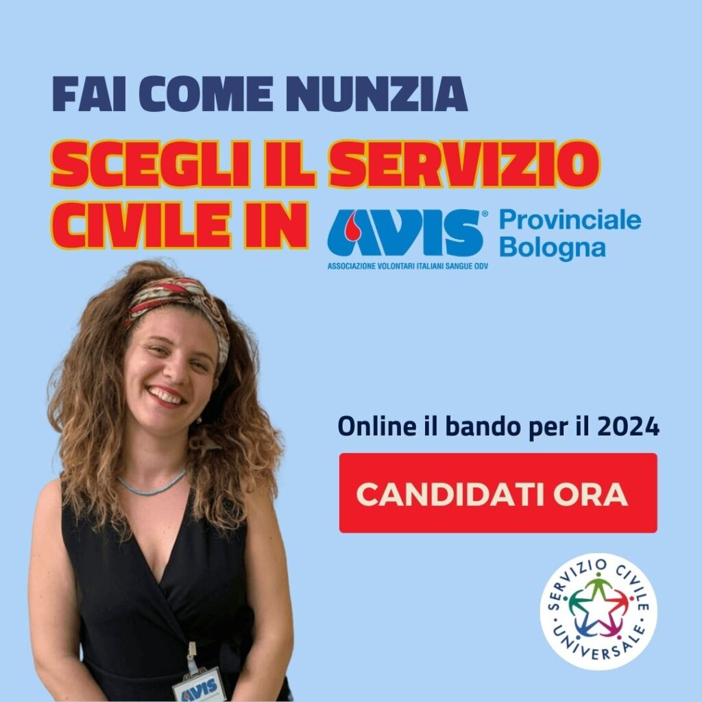 servizio civile avis provinciale bologna 2024