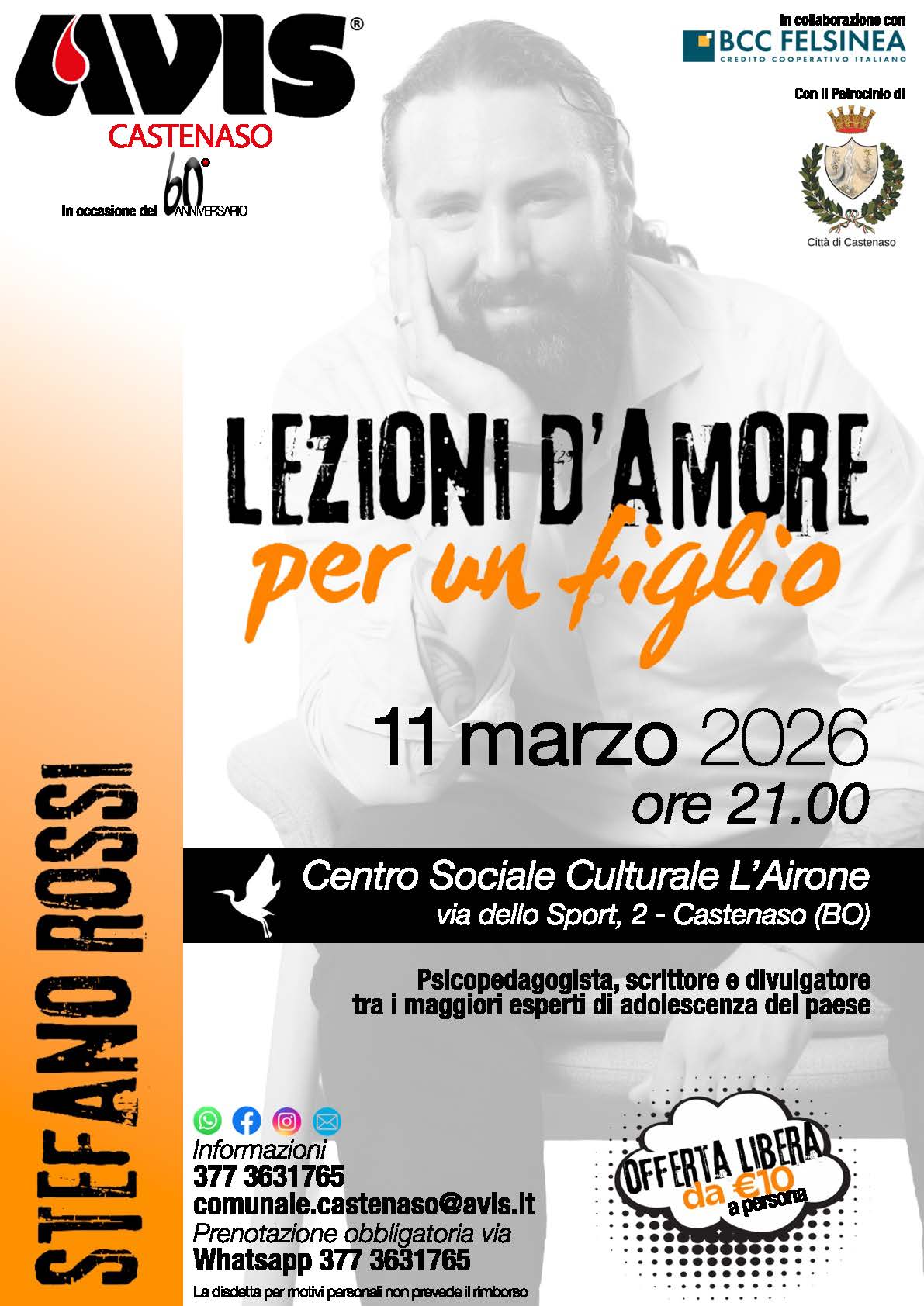 Locandina Stefano Rossi Avis Castenaso