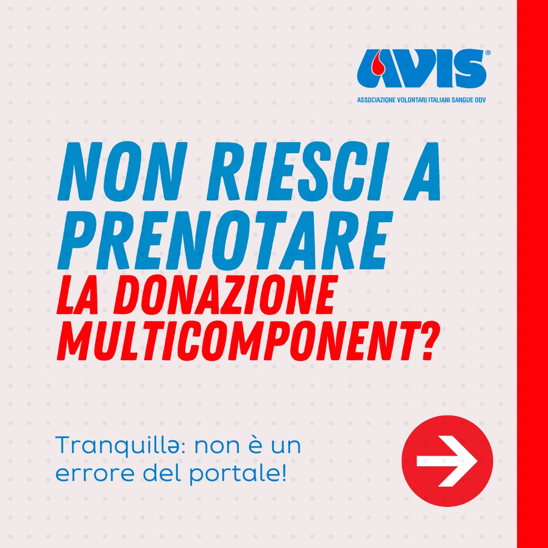 chiarimenti donazione multicomponent avis