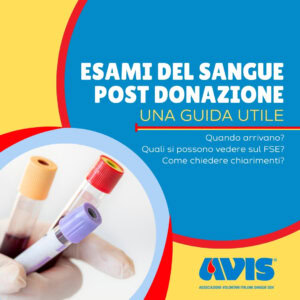 esami sangue post donazione