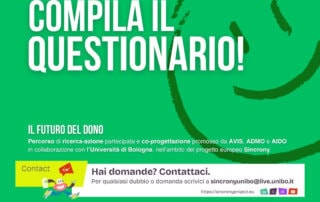 questionario il futuro del dono avis admo aido