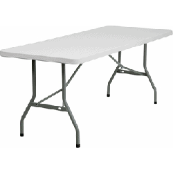 6ft White Folding Table