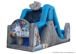 16 Foot Star Wars Dual Lane Water Slide