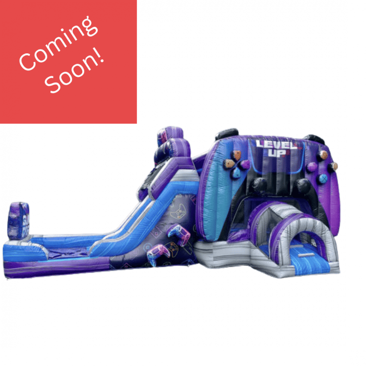 Gamer Bounce House With Water Slide