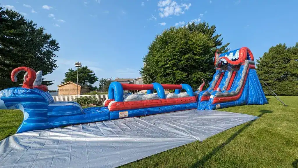 Karaken XL, biggest water slide rental in Chesterfield, MO.