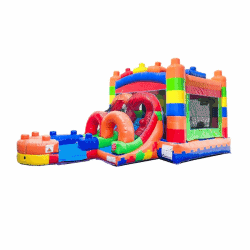 The Block Party Bounce House With Water Slide