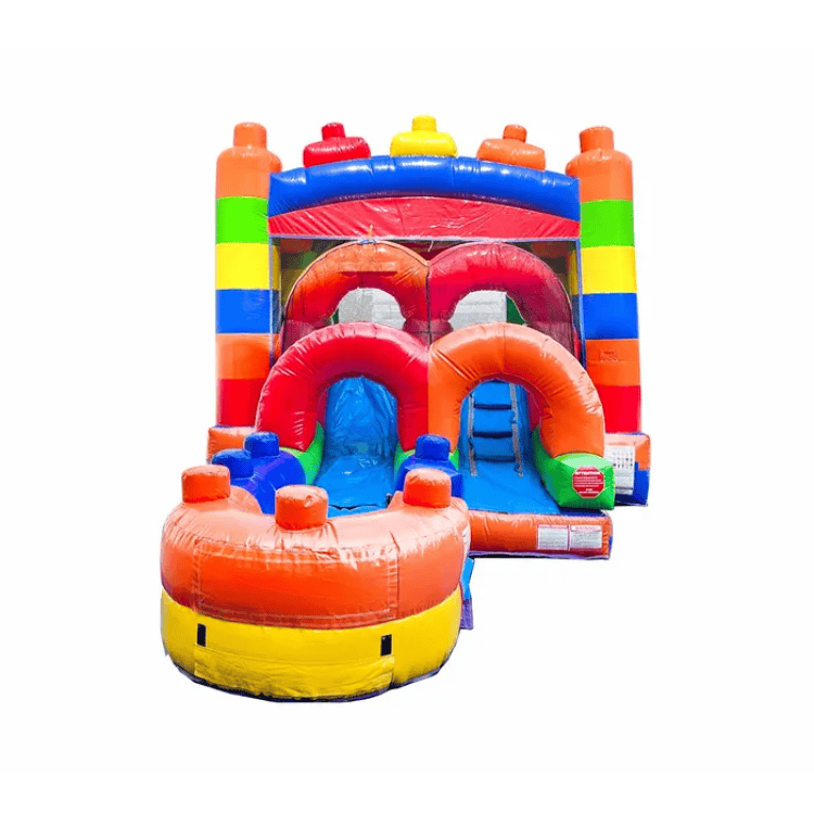 The Block Party Bounce House With Slide (Dry)