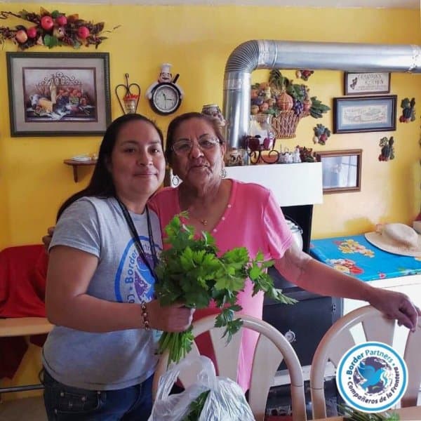 Community garden produce.