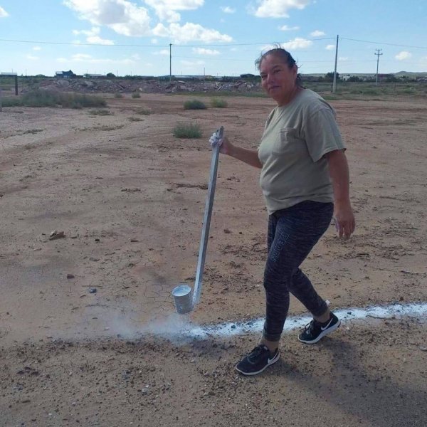 Bike track construction.