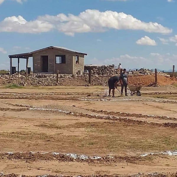 Bike track construction.