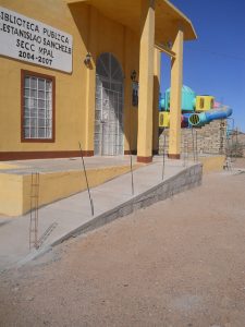 new accessibility ramp on Palomas public library