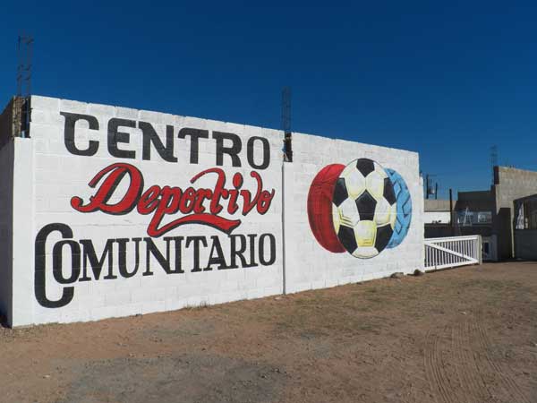 community sports center sign