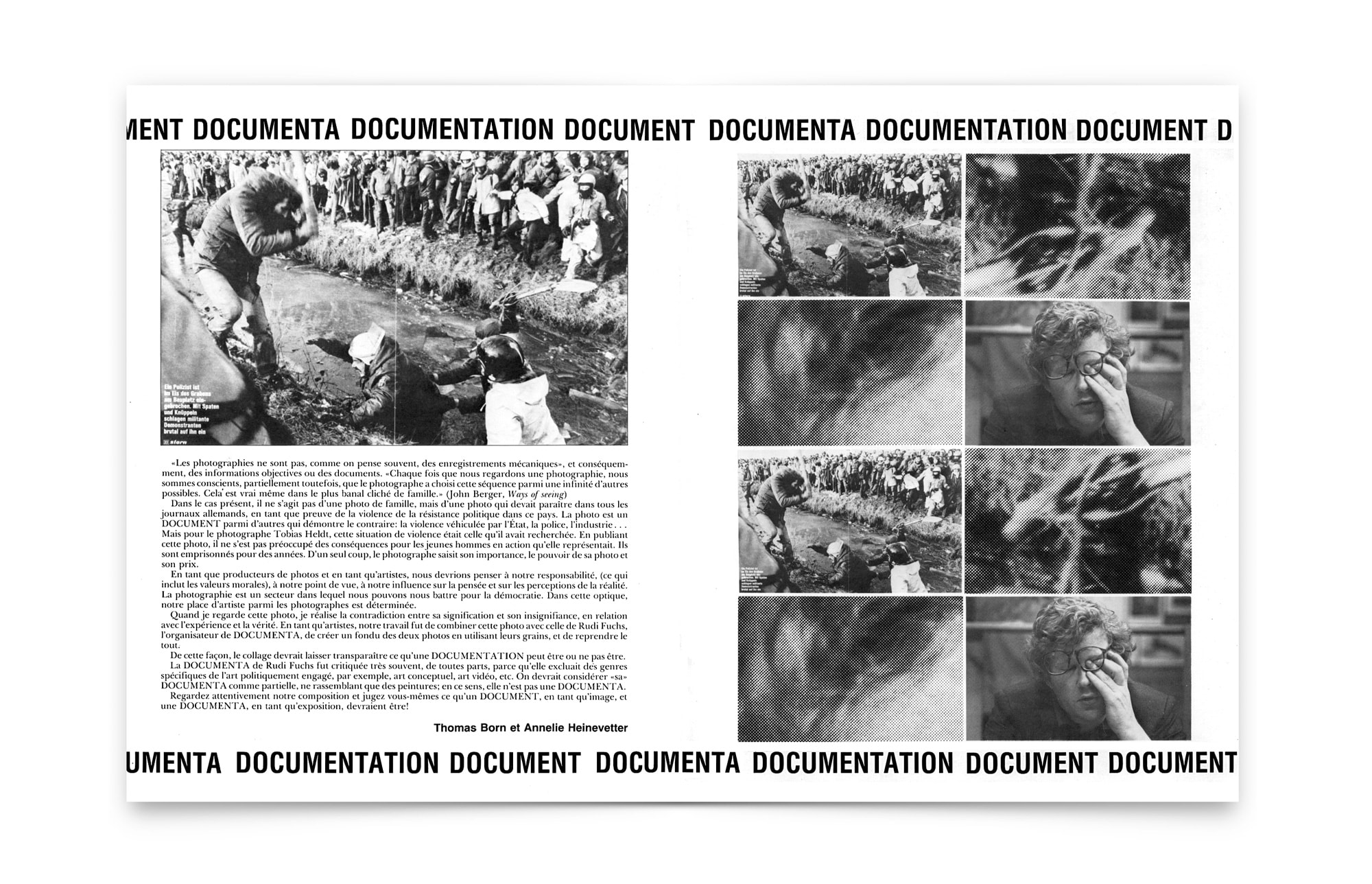 Documenta-Zeitschrift Magazin «Intervention 17» Québec, 1982
